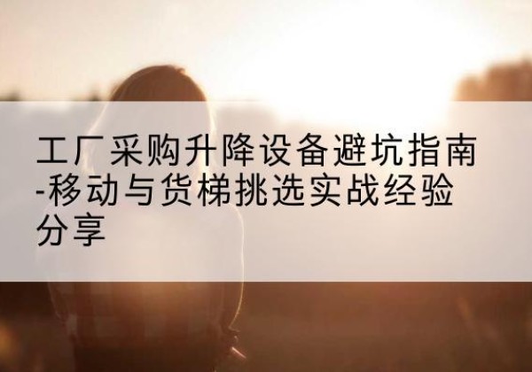 潮南移动式升降机怎么选-工厂采购升降设备避坑指南-移动与货梯挑选实战经验分享